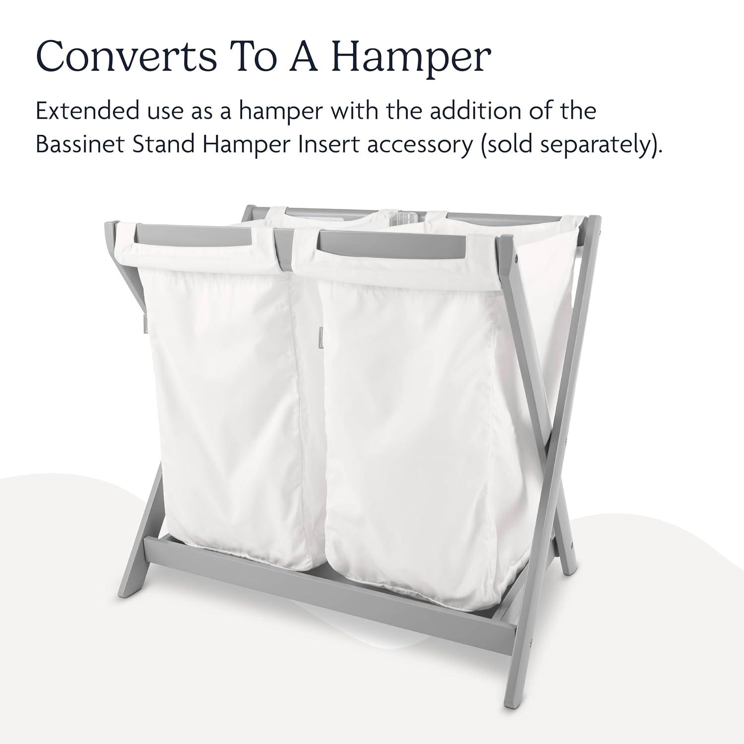 imageUPPAbaby Bassinet Stand Quick Secure Attachment NaturalGrey