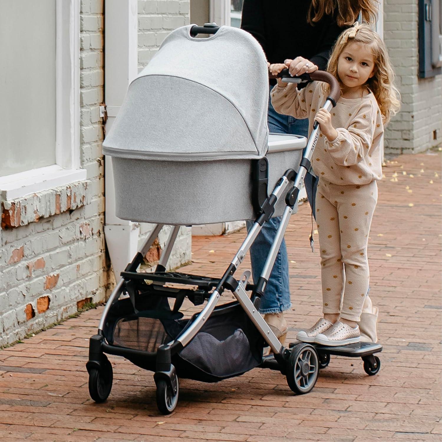 imageUPPAbaby Piggyback RideAlong Board for Minu and Minu V2 Quick Attachment for Toddlers to Stand StrollStroller