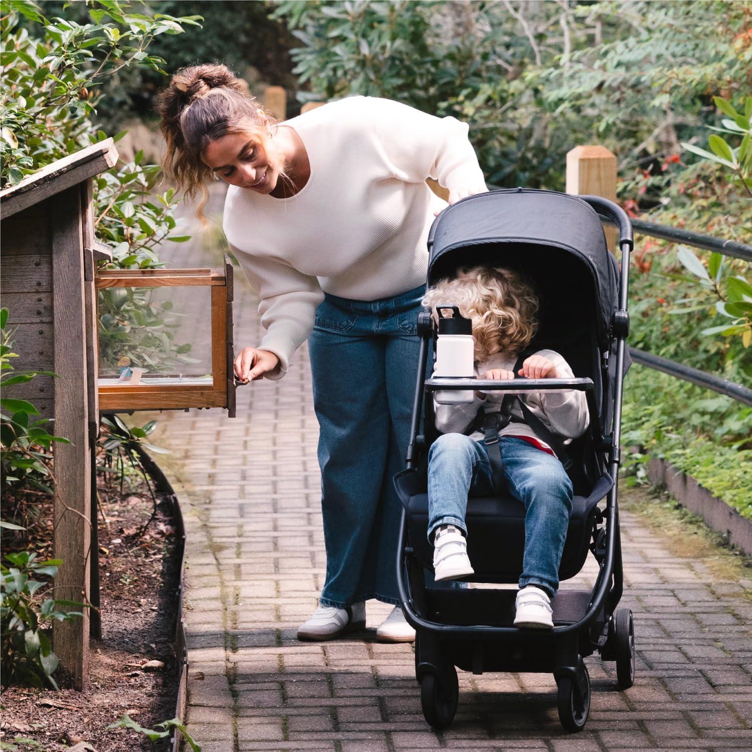 imageUPPAbaby Snack Tray for Minu V3 Stroller Tray Cup Holder Quick Attachment Dishwasher Safe Folds with Stroller