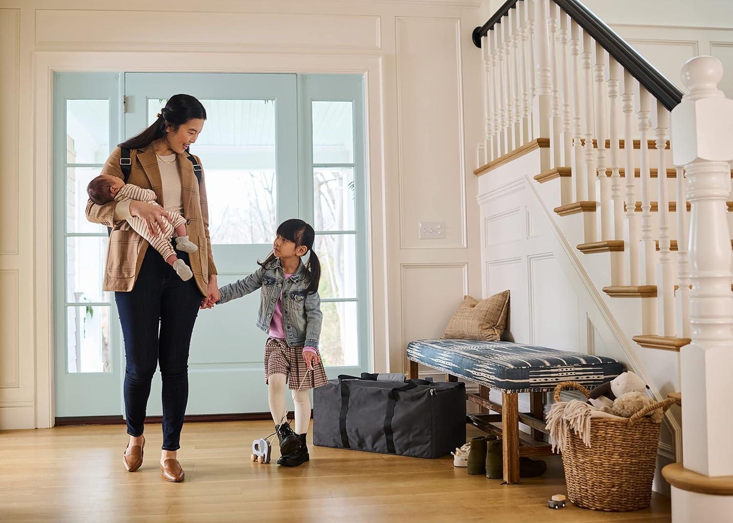 imageUPPAbaby Travel Bag for Remi Playard Fits Playard Mattress Bassinet and Sheet EasyCarry Handles Durable Design with TravelSafe Protection