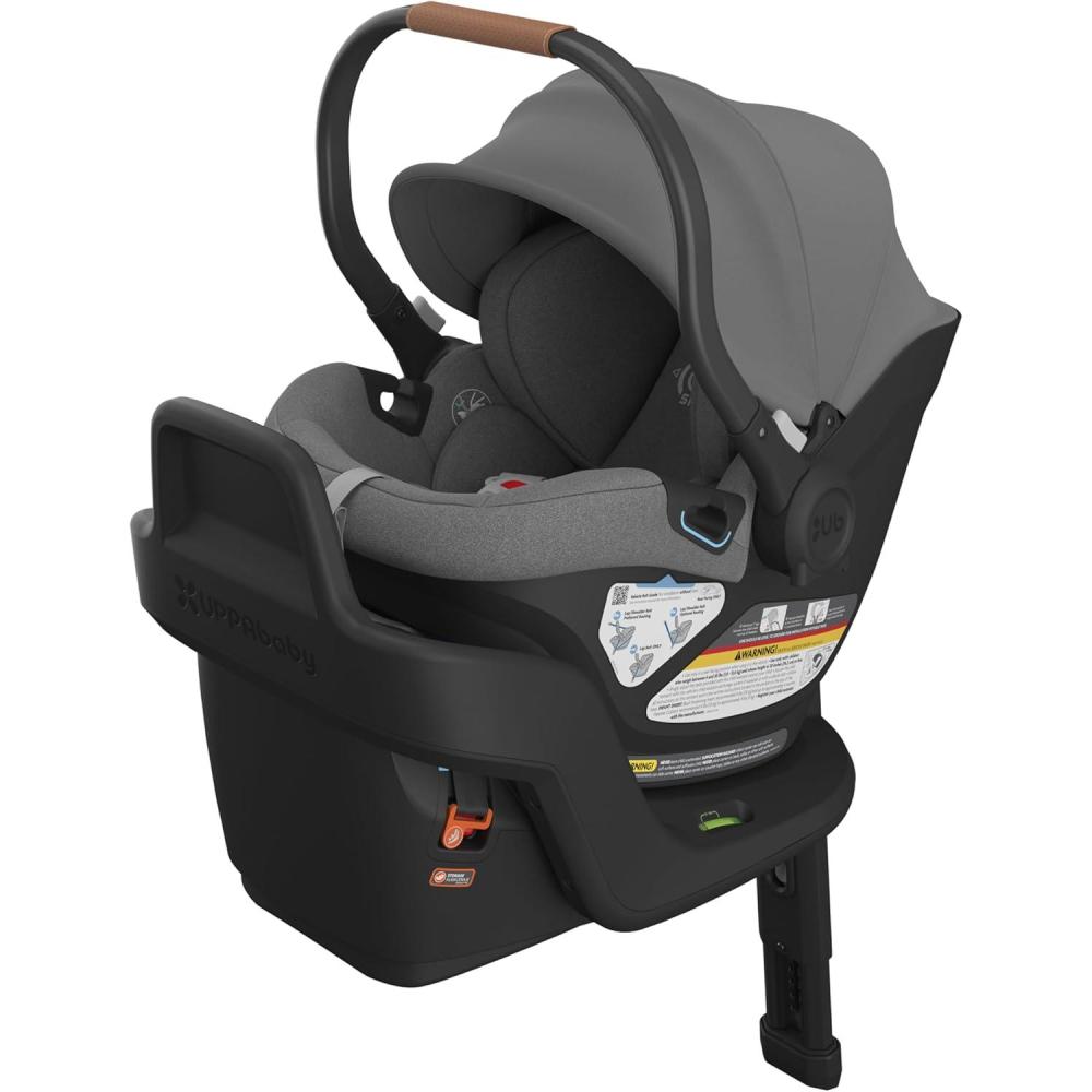 imageUPPAbaby Aria Lightweight Infant Car SeatJust Under 6 lbs for Easy PortabilityBase with Load Leg  Infant Insert IncludedDirect Stroller AttachmentAnthonyGreyson