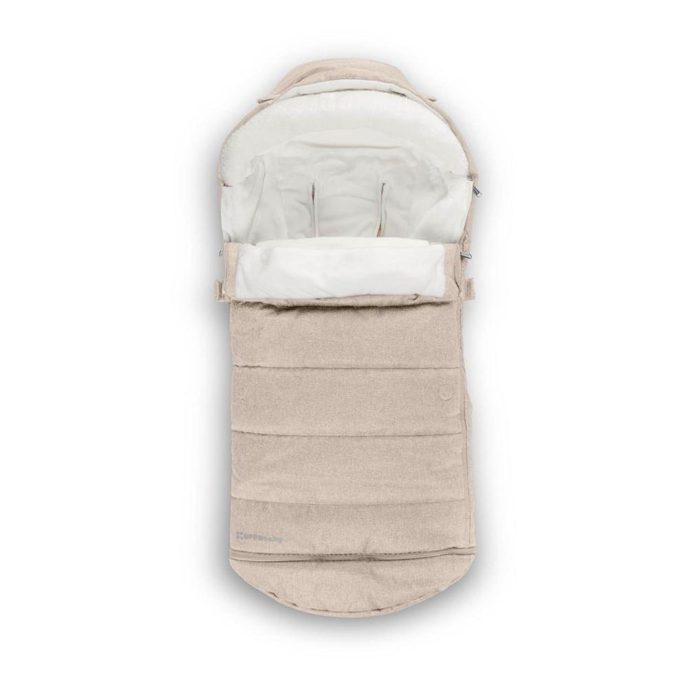 imageUPPAbaby CozyGanoosh Luxe 2in1 Footmuff Fits Strollers RumbleSeat UltraPlush with ZipOut Liner AllSeason Weatherproof Cover Lyla Onyx NylonDeclan Oat Mlange