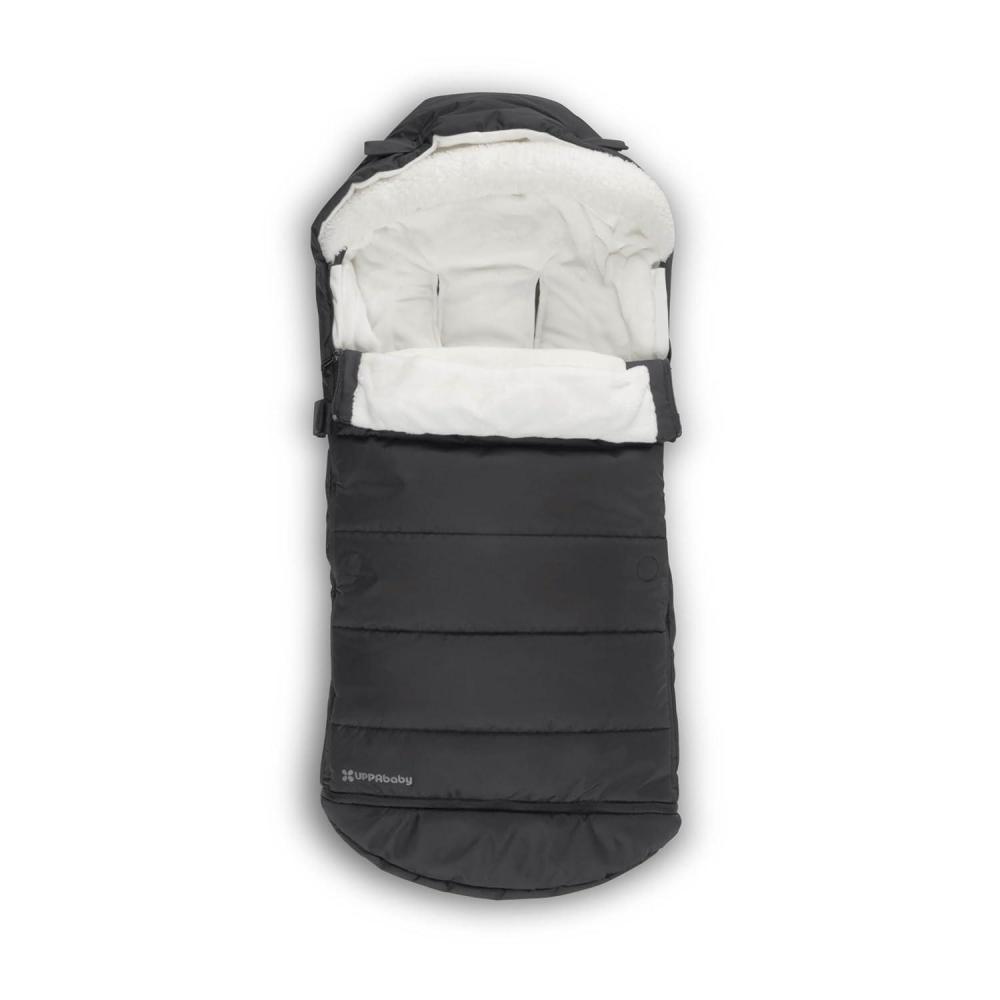imageUPPAbaby CozyGanoosh Luxe 2in1 Footmuff Fits Strollers RumbleSeat UltraPlush with ZipOut Liner AllSeason Weatherproof Cover Lyla Onyx NylonJake Charcoal