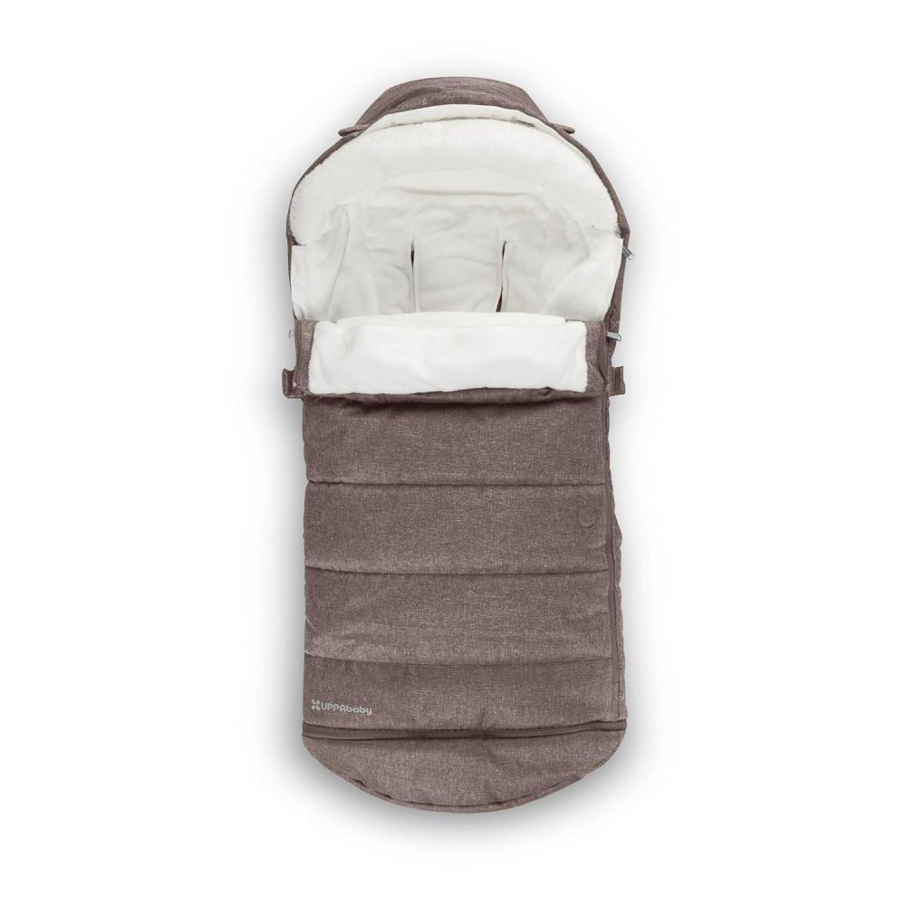 imageUPPAbaby CozyGanoosh Luxe 2in1 Footmuff Fits Strollers RumbleSeat UltraPlush with ZipOut Liner AllSeason Weatherproof Cover Lyla Onyx NylonOwen Mocha Mlange
