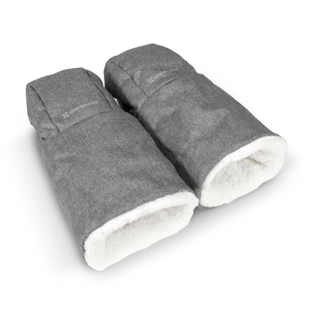imageUPPAbaby CozyHandmuff Easily Attaches to Stroller Handlebars UltraPlush WeatherProof Hand Protection Greyson Charcoal MlangeGreyson Charcoal Mlange