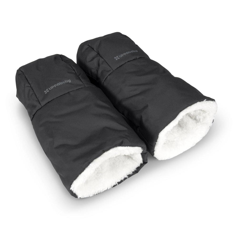 imageUPPAbaby CozyHandmuff Easily Attaches to Stroller Handlebars UltraPlush WeatherProof Hand Protection Greyson Charcoal MlangeJake Charcoal