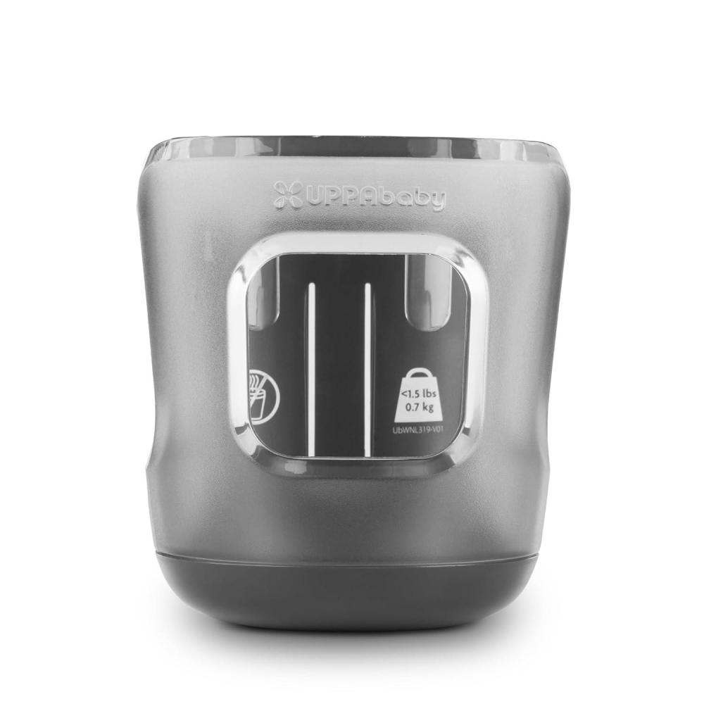 imageUPPAbaby Cup Holder for Vista Cruz Minu Strollers Quick Intuitive Attachment Removal Securely Holds Various Size Beverages BPA Free Dishwasher Safe Folds Attached