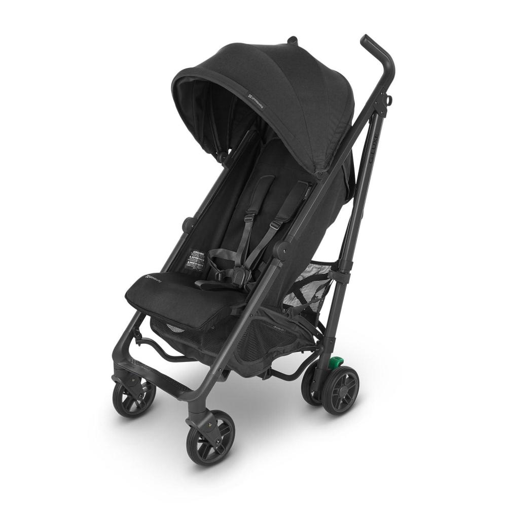 imageUPPAbaby GLuxe Umbrella StrollerLightweight Design for Easy TravelOneStep Fold ReclineXL Basket CanopyCup Holder IncludedGreyson Charcoal MlangeCarbon FrameJake