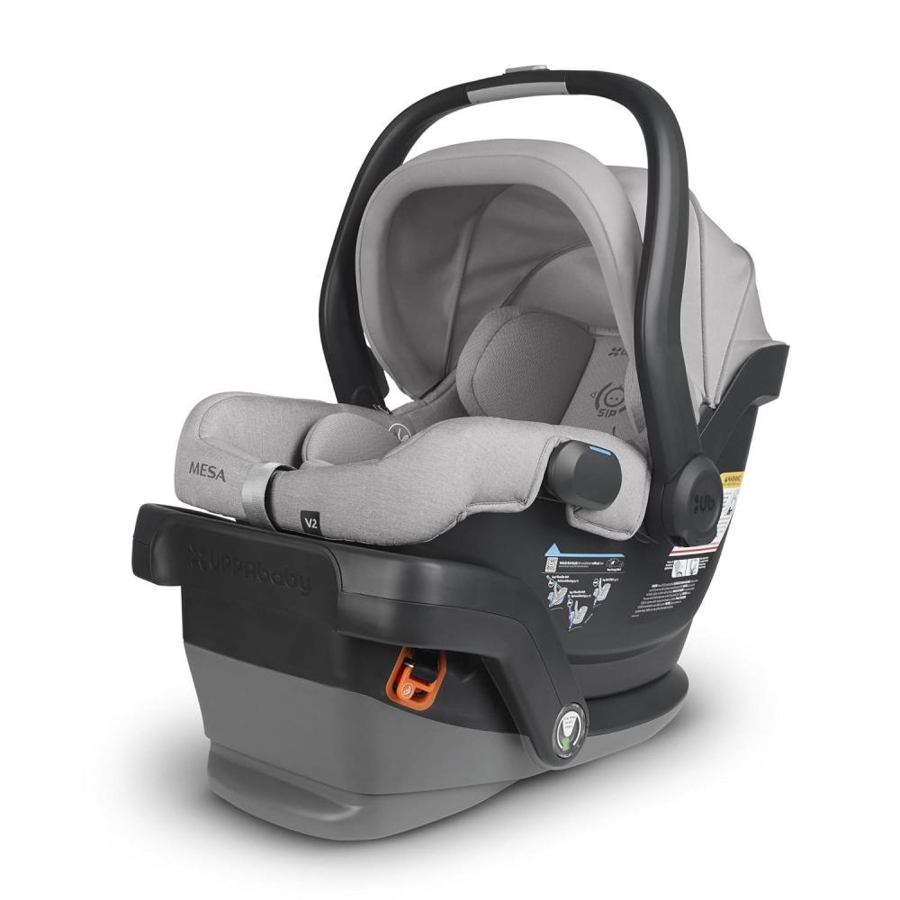 imageUPPAbaby Mesa V2 Infant Car SeatEasy InstallationInnovative SmartSecure TechnologyBase Robust Infant Insert IncludedDirect Stroller AttachmentJake CharcoalStella