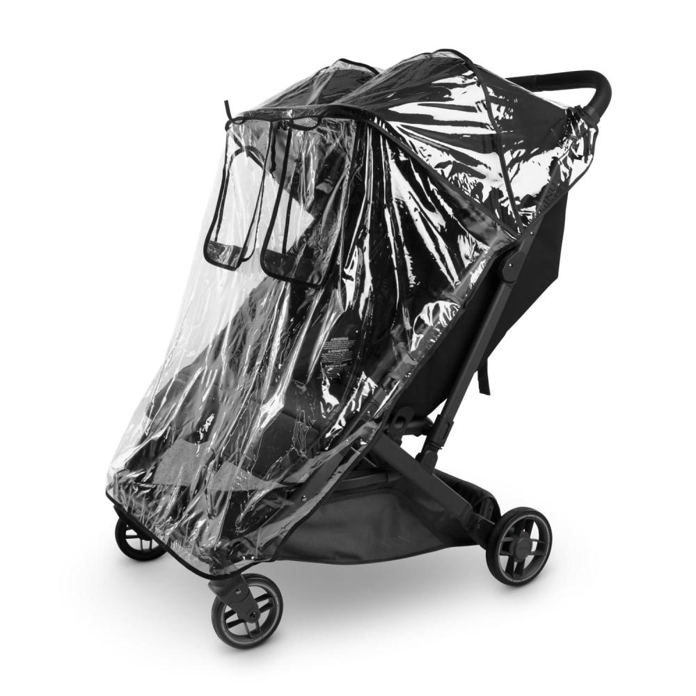 imageUPPAbaby Minu Duo Rain Shield Waterproof and Windproof Coverage Ventilated Design Quick Attachment Easy Access to Children