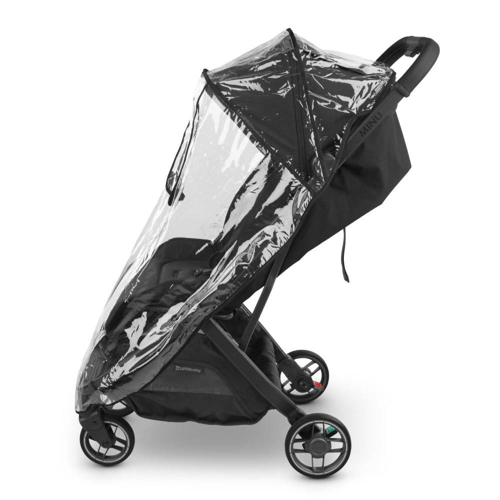 imageUPPAbaby Minu V3 Rain Shield Waterproof and Windproof Coverage Ventilated Design Quick Attachment Easy Access to Child