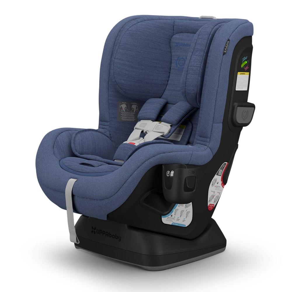 imageUPPAbaby Rove Convertible Car Seat  2in1 Rear  Forward Facing  Quick  Secure 3Step Install  Intuitive Safety Technology  Comfort Features  Cup Holder Included  Jake Black MlangeCody Coastal Blue