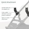 UPPAbaby Adapters for Ridge / Compatible with Aria, Mesa V2, Mesa Max, and Bassinet / Quick + Secure Attachment / 1 Pair