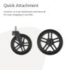 UPPAbaby All-Terrain Wheels for Vista, Vista V2 and Vista V3 Stroller – Durable for Snow & Cobblestones – Quick Attachment – Includes Four, Never-Flat Wheels & Storage Bag