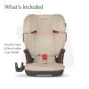 UPPAbaby Alta V2 High Back Booster Seat/Seven-Position, Active Support Headrest for Growing Children/SecureFit Integrated Belt Guide + Positioner/Cup Holder Included/Kavneer (Almond Mélange)(Almond Mélange)