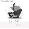 UPPAbaby Aria Lightweight Infant Car Seat/Just Under 6 lbs for Easy Portability/Base with Load Leg + Infant Insert Included/Direct Stroller Attachment/Anthony(Anthony)