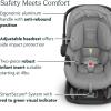 UPPAbaby Aria Lightweight Infant Car Seat/Just Under 6 lbs for Easy Portability/Base with Load Leg + Infant Insert Included/Direct Stroller Attachment/Anthony(Greyson)