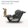 UPPAbaby Aria Lightweight Infant Car Seat/Just Under 6 lbs for Easy Portability/Base with Load Leg + Infant Insert Included/Direct Stroller Attachment/Anthony(Greyson)