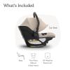 UPPAbaby Aria V2 Lightweight Infant Car Seat – Just Under 6 lbs – Base with Load Leg + Infant Insert + All-Weather FootCover Included – Direct Stroller Attachment – Greyson (Charcoal Mélange)(Declan (Oat Mélange))