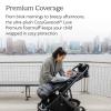 UPPAbaby CozyGanoosh Luxe 2-in-1 Footmuff – Fits Strollers + RumbleSeat – Ultra-Plush with Zip-Out Liner, All-Season Weatherproof Cover – Lyla (Onyx Nylon)(Lyla (Onyx Nylon))