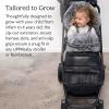 UPPAbaby CozyGanoosh Luxe 2-in-1 Footmuff – Fits Strollers + RumbleSeat – Ultra-Plush with Zip-Out Liner, All-Season Weatherproof Cover – Lyla (Onyx Nylon)(Lyla (Onyx Nylon))