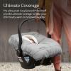 UPPAbaby CozyGanoosh for Aria and Mesa Infant Car Seat Carriers/Ultra-Plush, Weather-Proof/Charcoal(Charcoal Mélange)