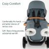 UPPAbaby CozyHandmuff – Easily Attaches to Stroller Handlebars – Ultra-Plush, Weather-Proof Hand Protection – Greyson (Charcoal Mélange)(Callum (Stone Blue))