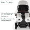 UPPAbaby CozyHandmuff – Easily Attaches to Stroller Handlebars – Ultra-Plush, Weather-Proof Hand Protection – Greyson (Charcoal Mélange)(Savannah (Pearl Grey Mélange))