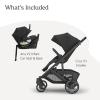 UPPAbaby Cruz V3 Stroller + Aria V2 Lightweight Car Seat Travel System Combo – Toddler Seat, Bumper Bar, Bug and Rain Shield, Car Seat Base, and Infant Insert Included – Jake (Charcoal)(Jake (Charcoal))