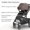UPPAbaby Cruz V3 Stroller – from Birth + Car Seat Compatible – Full-Size, Reversible Seat – Infant Insert, Bug and Rain Shields Included – Callum (Stone Blue/Silver Frame/Sand Leather)(Owen (Mocha Mélange))