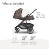 UPPAbaby Cruz V3 Stroller – from Birth + Car Seat Compatible – Full-Size, Reversible Seat – Infant Insert, Bug and Rain Shields Included – Callum (Stone Blue/Silver Frame/Sand Leather)(Owen (Mocha Mélange))