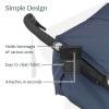 UPPAbaby Cup Holder for Ridge Stroller/Quick Attachment/Holds Beverages of Various Sizes/Folds Attached