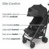 UPPAbaby G-Luxe Umbrella Stroller/Lightweight Design for Easy Travel/One-Step Fold + Recline/XL Basket + Canopy/Cup Holder Included/Greyson (Charcoal Mélange/Carbon Frame)(Jake)
