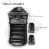 UPPAbaby Luxe Cozy Bundle, Includes CozyGanoosh Luxe 2-in-1 All-Season Footmuff and Luxe CozyHandmuff, Easily Attaches to Stroller, Ultra-Plush Zip-Out Liner, Weatherproof – Lyla (Onyx Nylon)