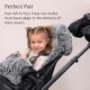 UPPAbaby Luxe Cozy Bundle, Includes CozyGanoosh Luxe 2-in-1 All-Season Footmuff and Luxe CozyHandmuff, Easily Attaches to Stroller, Ultra-Plush Zip-Out Liner, Weatherproof – Lyla (Onyx Nylon)