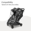 UPPAbaby Minu Duo Rain Shield – Waterproof and Windproof Coverage – Ventilated Design – Quick Attachment – Easy Access to Children