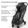 UPPAbaby Minu V3 Rain Shield – Waterproof and Windproof Coverage – Ventilated Design – Quick Attachment – Easy Access to Child