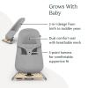 UPPAbaby Mira Bouncer Bundle, Includes Mira 2-in-1 Bouncer and Forest Fun Toy Bar, Seat Grows with Your Baby, Folds Flat, Sensory Entertainment – Stella (Grey Mélange)(Stella (Grey Mélange))