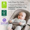 UPPAbaby Mira Bouncer/Portable 2-in-1 Bouncer + Seat Grows With Your Baby/GREENGuard® Gold, JPMA + FSC® certified/Cozy Seat Liner + Storage Bag Included/Charlie (Sand Mélange/Black Chrome/Walnut Wood)(Charlie)