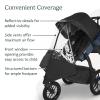 UPPAbaby Performance Rain Shield for Ridge/Waterproof and Windproof Coverage/Ventilated Design/Quick Attachment/Easy Access to Child