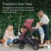 UPPAbaby PiggyBack Ride-Along Board for Vista, Vista V2, and Vista V3 Strollers / Quick Attachment for Children to Stand + Stroll / 55 lbs. Weight Capacity