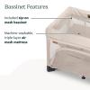UPPAbaby Remi Playard | Deluxe 3-in-1 Portable Playard, Bedside Bassinet + Travel Crib| Mesh Bassinet, Mattress, Organic Cotton Mattress Cover + Storage Bag Included | Charlie (Sand Mélange)(Charlie (Sand Mélange))