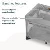 UPPAbaby Remi Playard | Deluxe 3-in-1 Portable Playard, Bedside Bassinet + Travel Crib| Mesh Bassinet, Mattress, Organic Cotton Mattress Cover + Storage Bag Included | Charlie (Sand Mélange)(Stella (Grey Brushed Mélange))