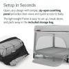 UPPAbaby Remi Playard | Deluxe 3-in-1 Portable Playard, Bedside Bassinet + Travel Crib| Mesh Bassinet, Mattress, Organic Cotton Mattress Cover + Storage Bag Included | Charlie (Sand Mélange)(Wells (Dark Taupe Mélange))