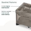 UPPAbaby Remi Playard | Deluxe 3-in-1 Portable Playard, Bedside Bassinet + Travel Crib| Mesh Bassinet, Mattress, Organic Cotton Mattress Cover + Storage Bag Included | Charlie (Sand Mélange)(Wells (Dark Taupe Mélange))