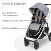 UPPAbaby Reversible Seat Liner/Water-Resistant and Comfortable/Easy Stroller Attachment/Phoebe (Breathable Light Grey/Cozy Fleece)(Phoebe)