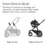 UPPAbaby Ridge Jogging Stroller + Mesa V3 Car Seat Travel System Combo – Cup Holder, Bug and Rain Shields, Car Seat Base, and Infant Insert Included – Jake (Charcoal)