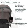 UPPAbaby Ridge Jogging Stroller/Durable Performance Jogger with Never-Flat Tires/Built for Walking, Running, Hiking/Water Bottle Holder and Basket Cover Included/Jake (Charcoal/Carbon Frame)(Theo)