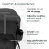 UPPAbaby Ridge Jogging Stroller/Durable Performance Jogger with Never-Flat Tires/Built for Walking, Running, Hiking/Water Bottle Holder and Basket Cover Included/Jake (Charcoal/Carbon Frame)(Jake (Charcoal))