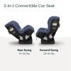 UPPAbaby Rove Convertible Car Seat – 2-in-1 Rear + Forward Facing – Quick + Secure 3-Step Install – Intuitive Safety Technology + Comfort Features – Cup Holder Included – Jake (Black Mélange)(Cody (Coastal Blue))